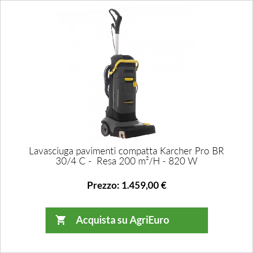 Lavasciuga pavimenti compatta Karcher Pro BR 30/4 C - superficie da 20 a 200 m² - 820 W