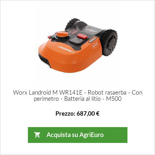 Robot rasaerba Worx Landroid M WR141E con perimetro - batteria al litio - M500