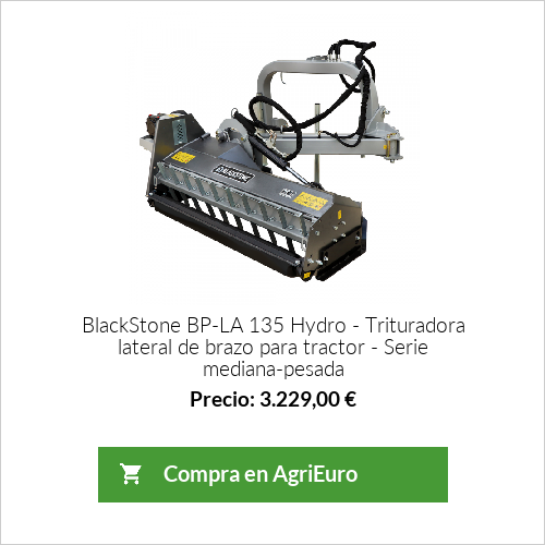 Trituradora lateral de brazo para tractor serie pesada BlackStone BP-LA 135 HYDRO