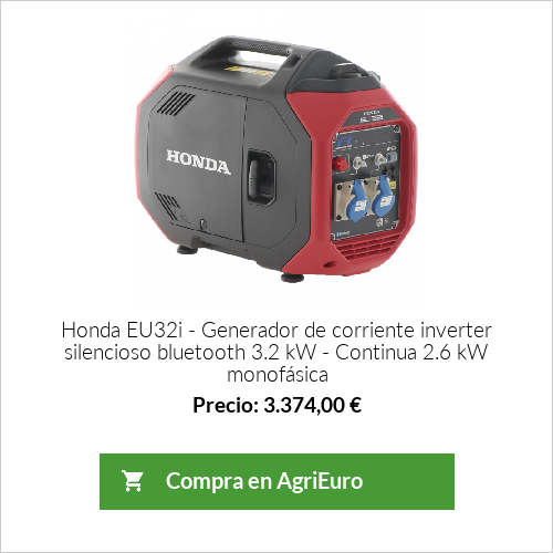 Generador eléctrico inverter 2,6 kW Honda EU32i silencioso - Bluetooth