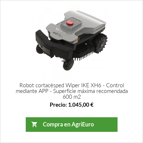 Robot cortacésped Wiper IKE XH6 - Control mediante APP - Superficie máxima recomendada 600 m2