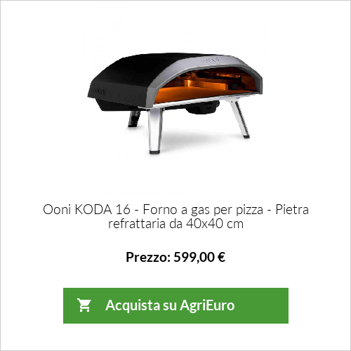 Forno a gas per pizza Ooni KODA 16 - Pietra refrattaria da 40x40 cm