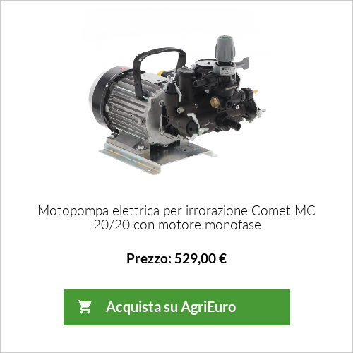 Motopompa elettrica per irrorazione Comet MC 20/20 con motore monofase